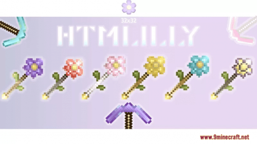 Htmlilly’s Flower Crafting Tools Resource Pack (1.21.1, 1.20.1) – Texture Pack Thumbnail