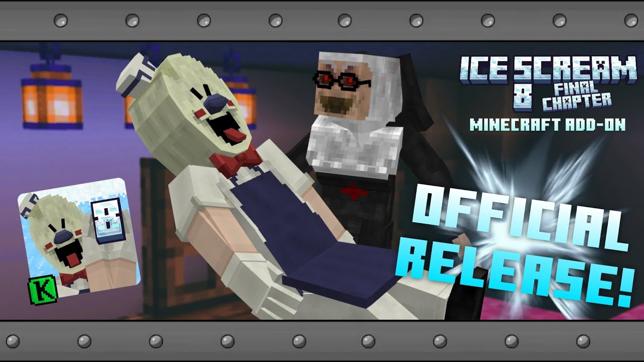 Ice Scream 8 Official Addon (1.21, 1.20) - MCPE/Bedrock Mod 1