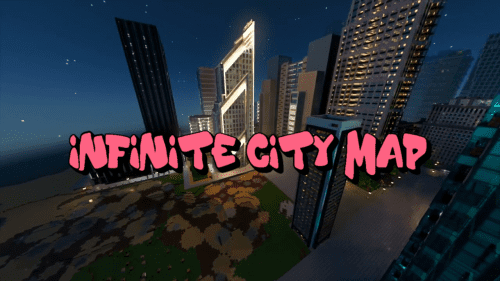 Infinite City Map (1.21, 1.20) – MCPE/Bedrock Thumbnail