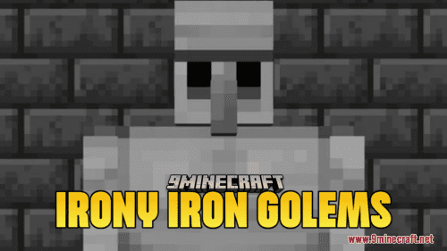 Irony Iron Golems Resource Pack (1.21.1, 1.20.1) – Texture Pack Thumbnail