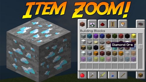 ItemZoom Mod (1.21, 1.20.1) – Showing A Zoomed Version of The Item Thumbnail
