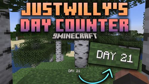 Justwilly’s Day Counter Mod (1.21.1, 1.20.1) – Real-Time Day Tracking Thumbnail