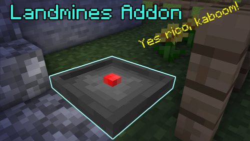 Landmine Addon (1.21) – MCPE/Bedrock Mod Thumbnail