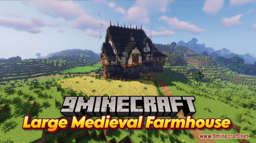 Large Medieval Farmhouse Map (1.21.1, 1.20.1) – With Full Interior Thumbnail