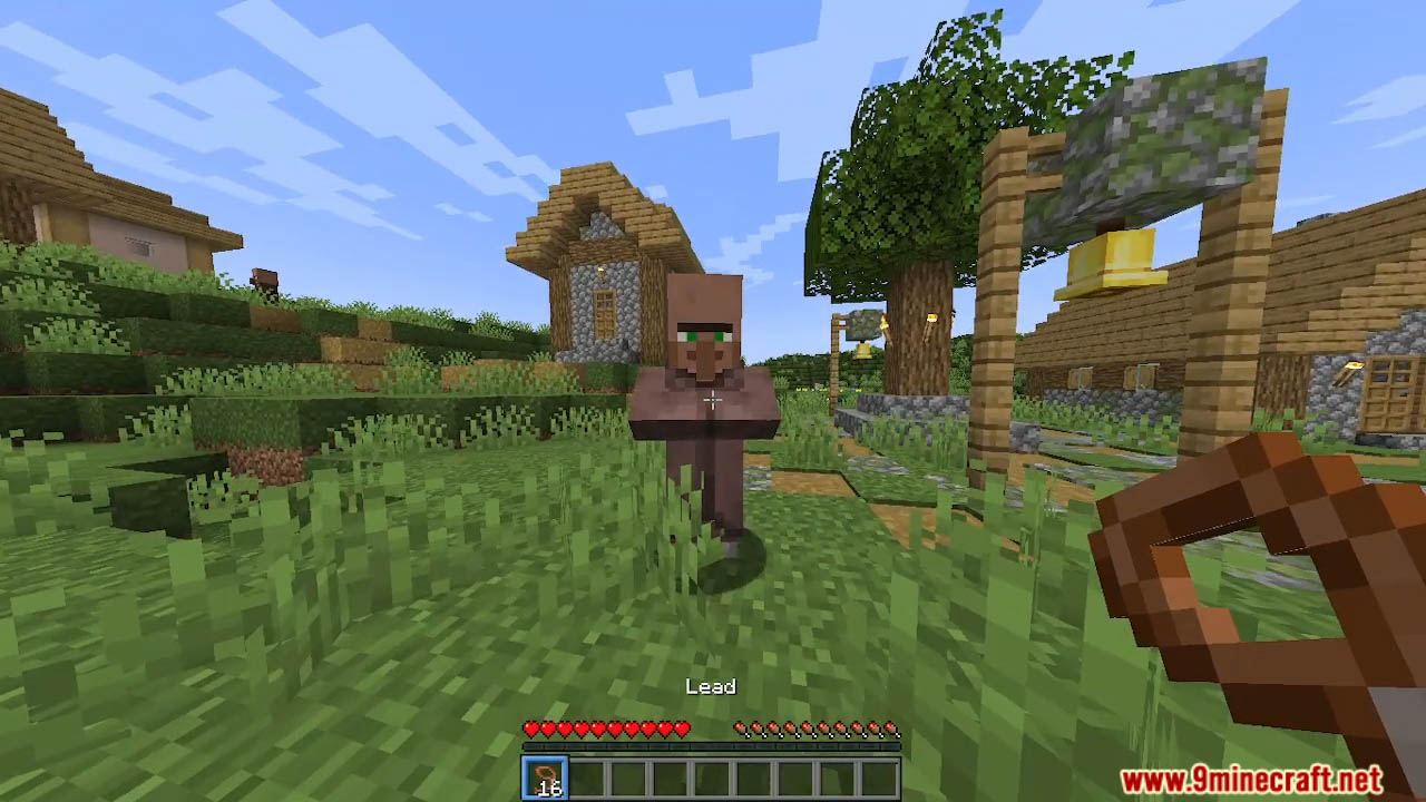 Leash Villager Data Pack (1.21.1, 1.20.1) - Easily Transport Your Villagers 4