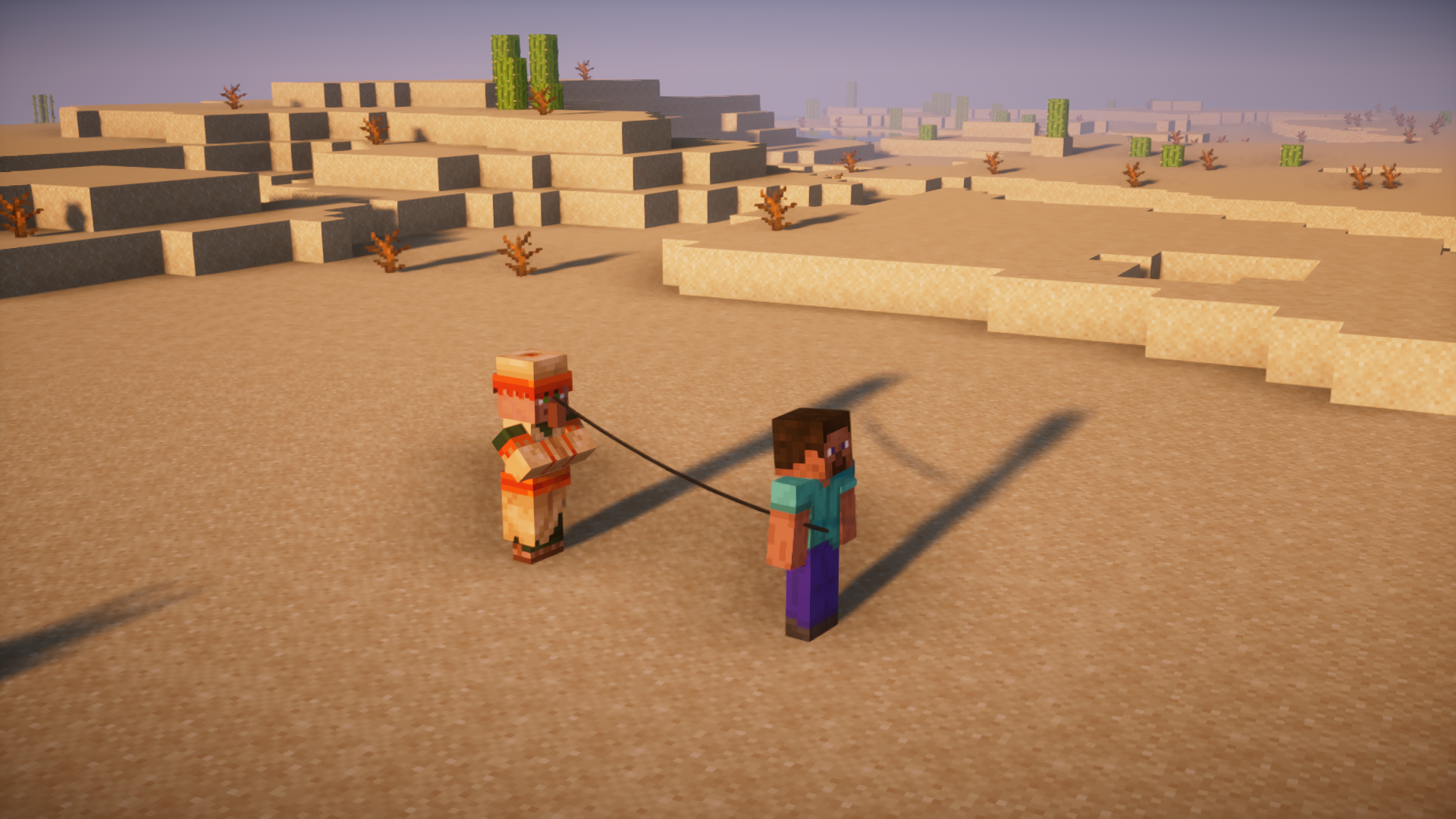 Leash Villager Mod (1.21.1) - Use Leads On Villagers 2