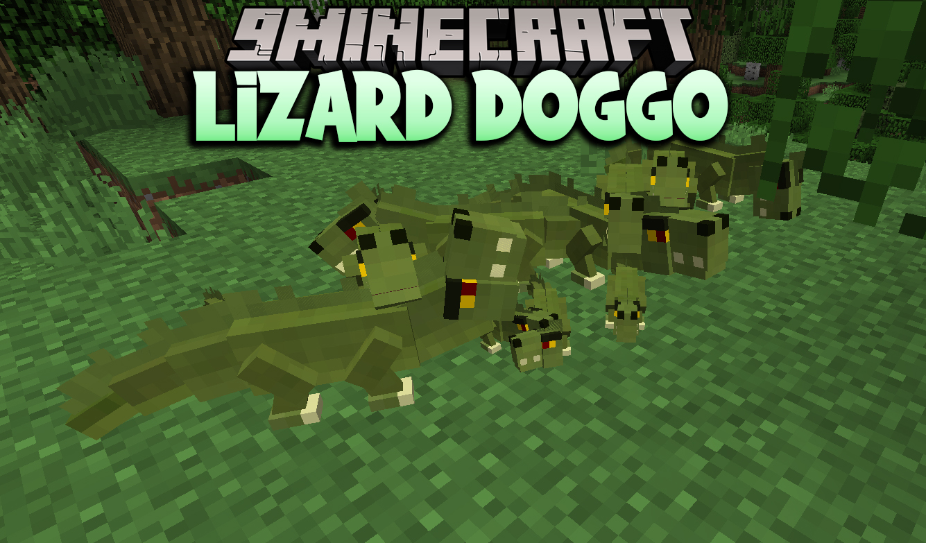 Lizard Doggo Mod (1.15.2, 1.12.2) - Tameable Lizard That Acts Like A Dog 1