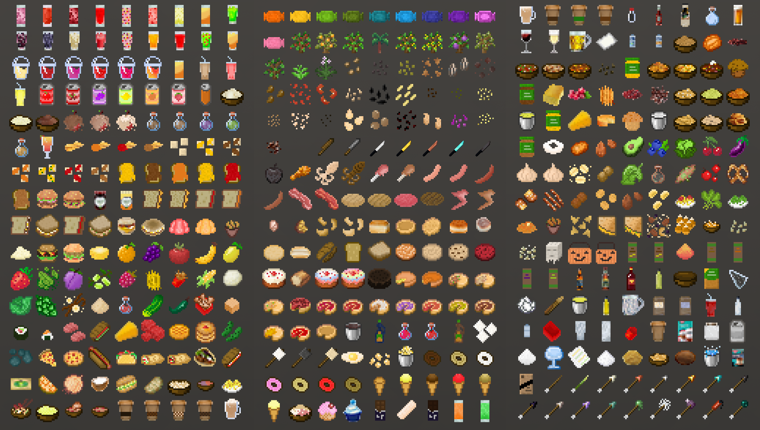 Lot's More Food Mod (1.20.2, 1.20.1) - More Consumables & Food Decoratives 2