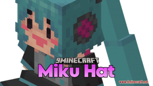 Miku Hat Resource Pack (1.21.1, 1.20.1) – Texture Pack Thumbnail