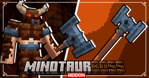 Minotaur Boss Addon (1.21) – MCPE/Bedrock Mod Thumbnail