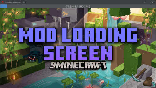 Mod Loading Screen Mod (1.21.1, 1.20.1) – Detailed Mod Loading Progress Thumbnail