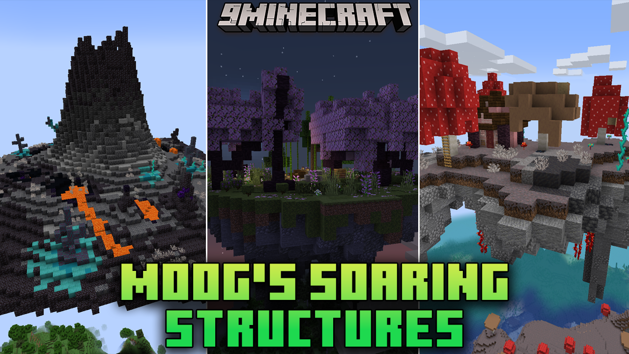 Moog's Soaring Structures Mod (1.21.1, 1.20.1) - Floating Islands Adventure 1