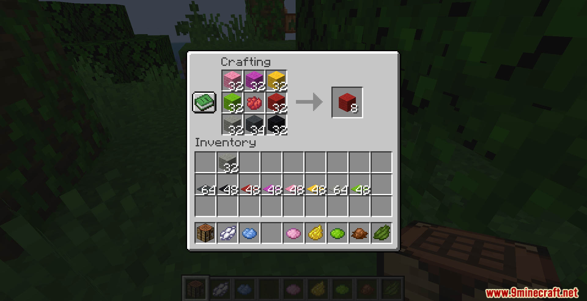 More Dyed Wool And Carpet Data Pack (1.21.1, 1.20.1) - Large-scale Dyeing Projects 2