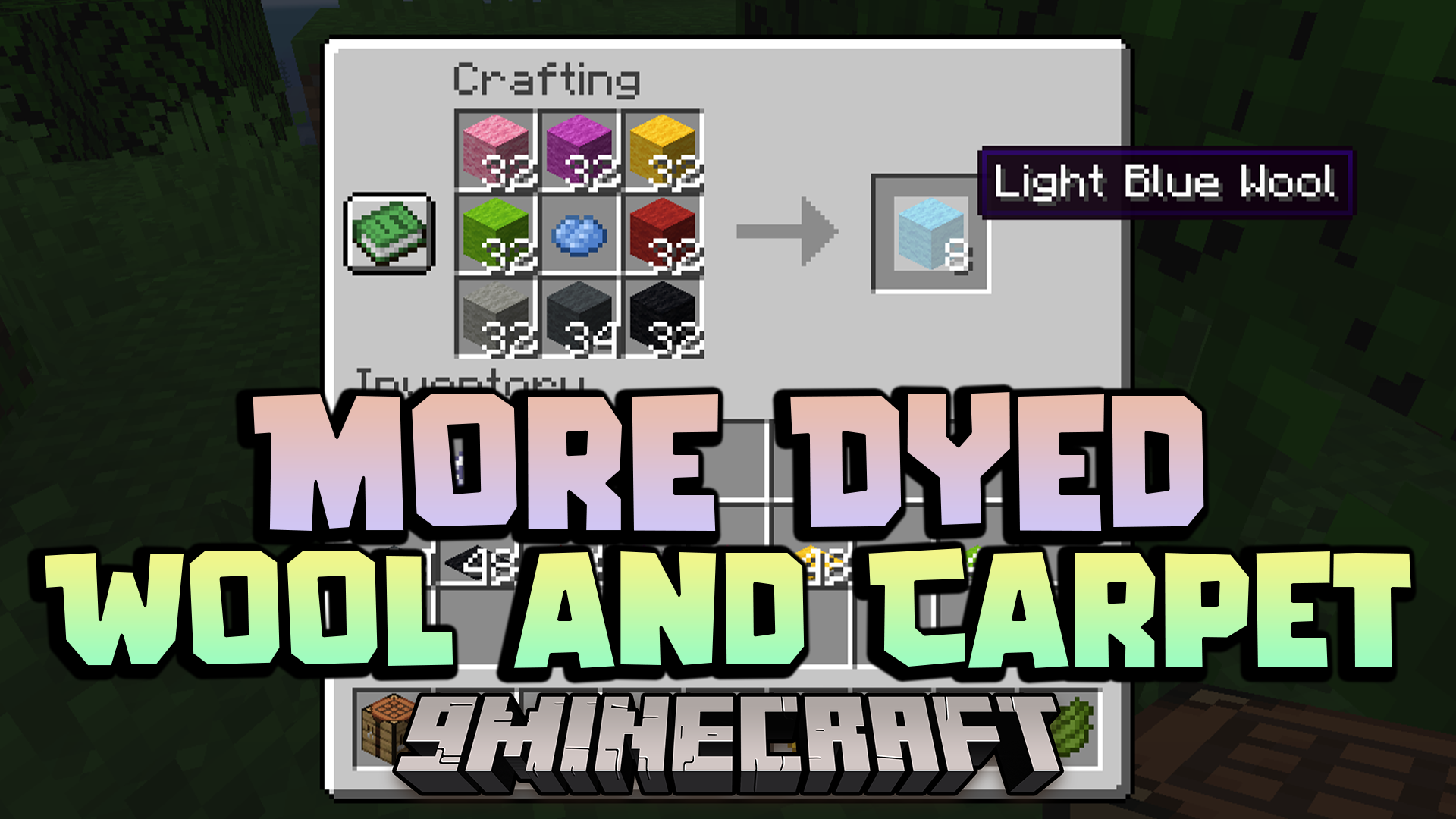 More Dyed Wool And Carpet Data Pack (1.21.1, 1.20.1) - Large-scale Dyeing Projects 1