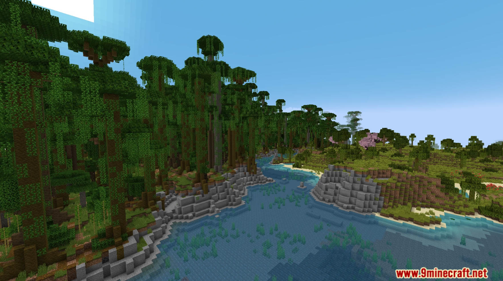 Navigable Rivers Data Pack Add-On (1.21.1, 1.20.1) - Immersive And Navigable World 4