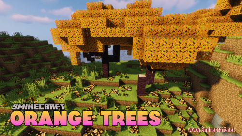 Orange Trees Resource Pack (1.21.1, 1.20.1) – Texture Pack Thumbnail