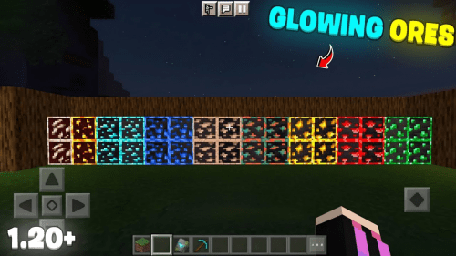 Ore Glow for Deferred Pack (1.21) – MCPE/Bedrock Thumbnail