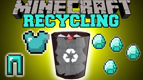 Recycle Addon (1.21, 1.20) – MCPE/Bedrock Mod Thumbnail