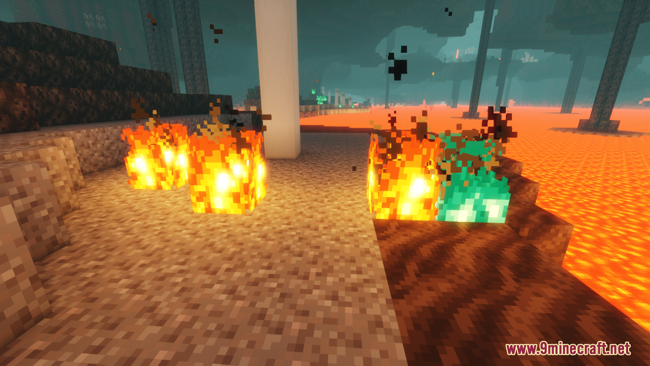 Retextured Fire Resource Pack (1.21.1, 1.20.1) - Texture Pack 9