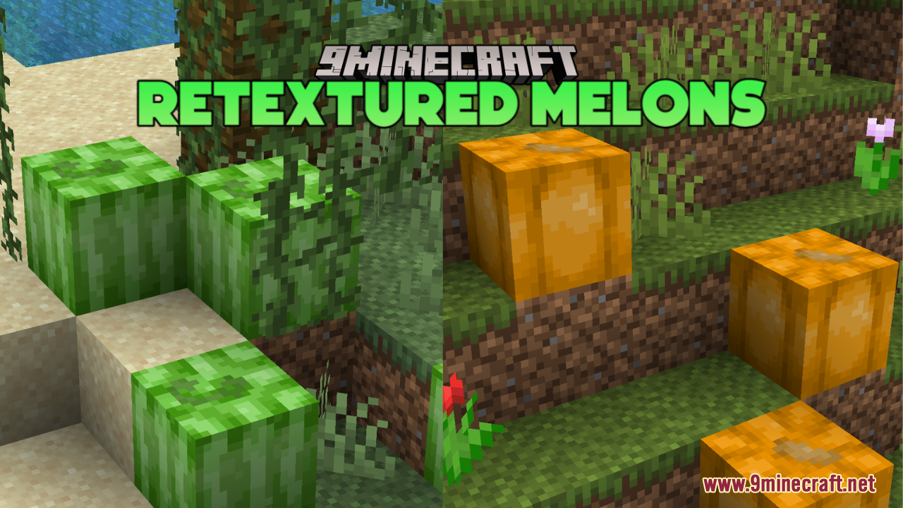 Retextured Melons Resource Pack (1.21.1, 1.20.1) - Texture Pack 1