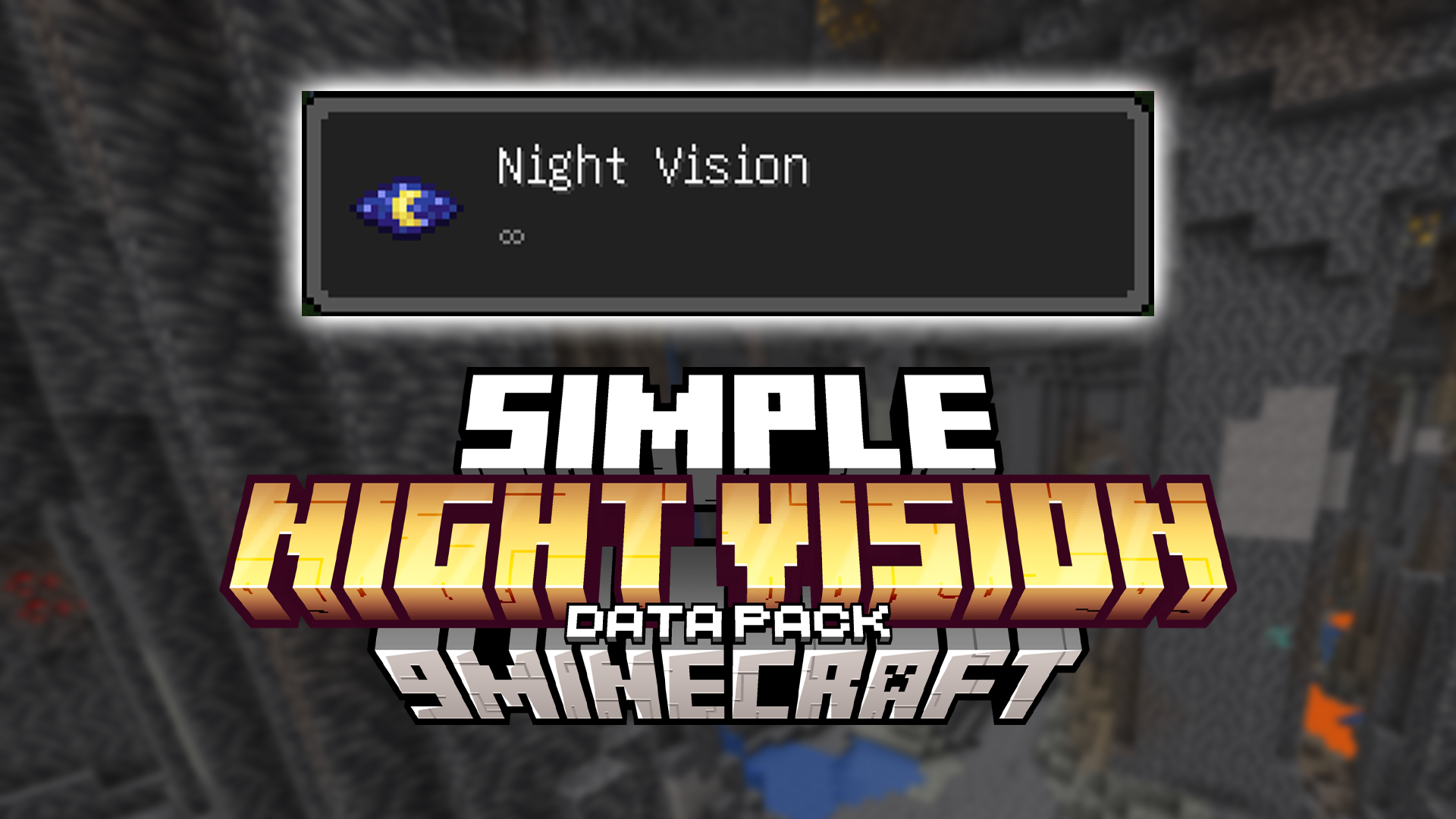 Simple Night Vision Data Pack (1.21.1, 1.20.1) - Enhanced Visibility 1