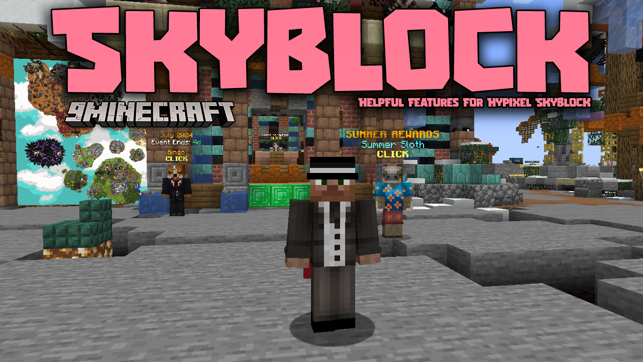 Skyblock Mod (1.21, 1.20.6) - Optimized Hypixel Skyblock Gameplay 1