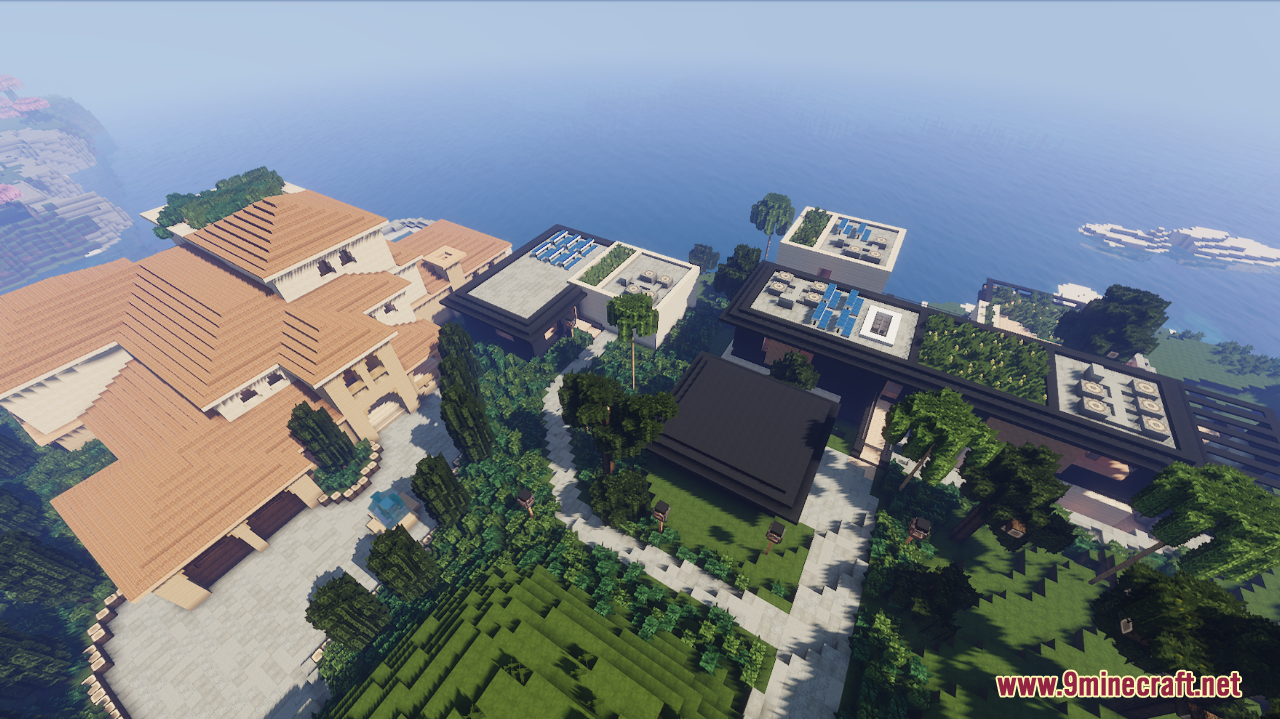 Small Neighborhood Map (1.21.1, 1.20.1) - Modern Luxurious Mansions 8