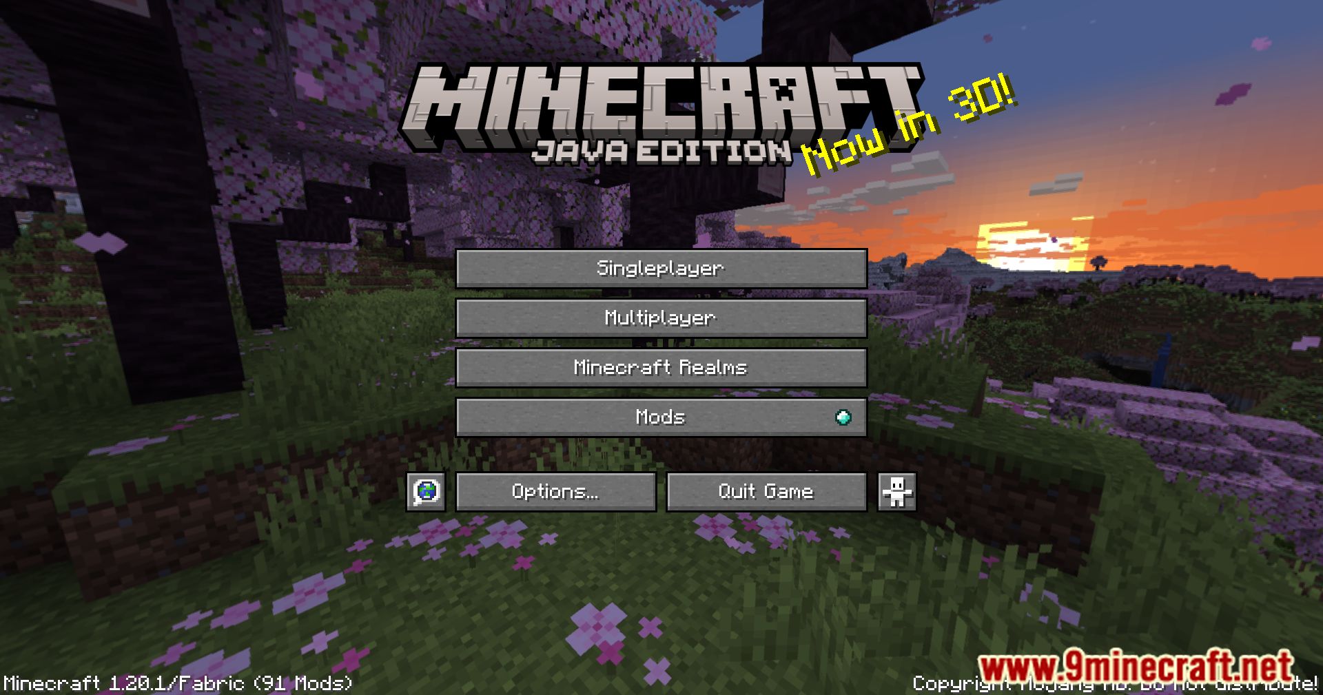 Smooth Menu Refabricated Mod (1.21, 1.20.6) - Uncapped FPS In Minecraft Main Menu 3