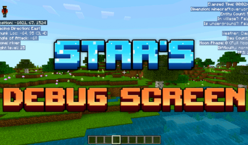 Star’s Debug Screen Addon (1.21) – MCPE/Bedrock Mod Thumbnail