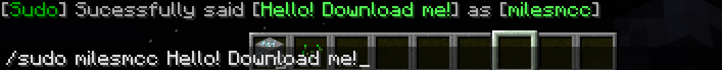 Sudo Plugin (1.12.2, 1.8.9) - Simply Chat Or Run Commands As Other Players 5