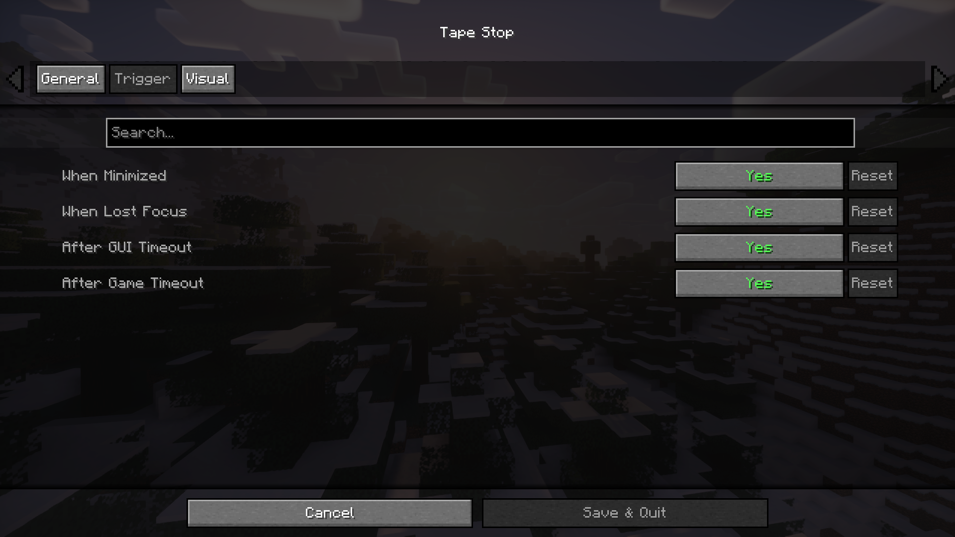 Tape Stop Mod (1.20.4, 1.20.1) - Prevent Game Rendering When Not Playing 4