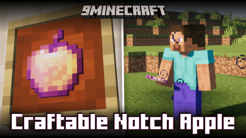 Craftable Notch Apple Mod (1.21.1, 1.20.1) – Makes Enchanted Golden Apple Craftable Thumbnail