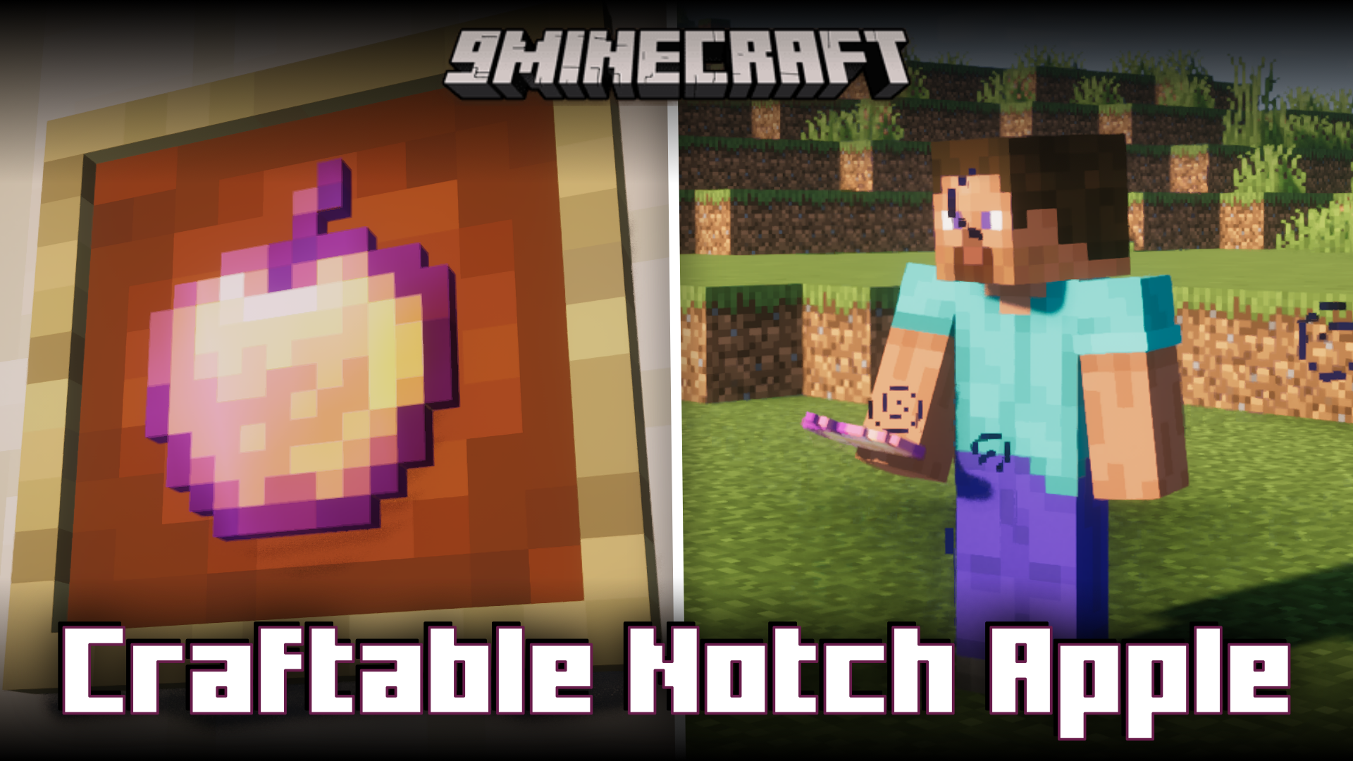 Craftable Notch Apple Mod (1.21.1, 1.20.1) - Makes Enchanted Golden Apple Craftable 1