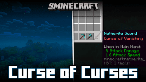 Curse Of Curses Mod (1.21, 1.20.1) – Random Curse Enchantments At Night Thumbnail