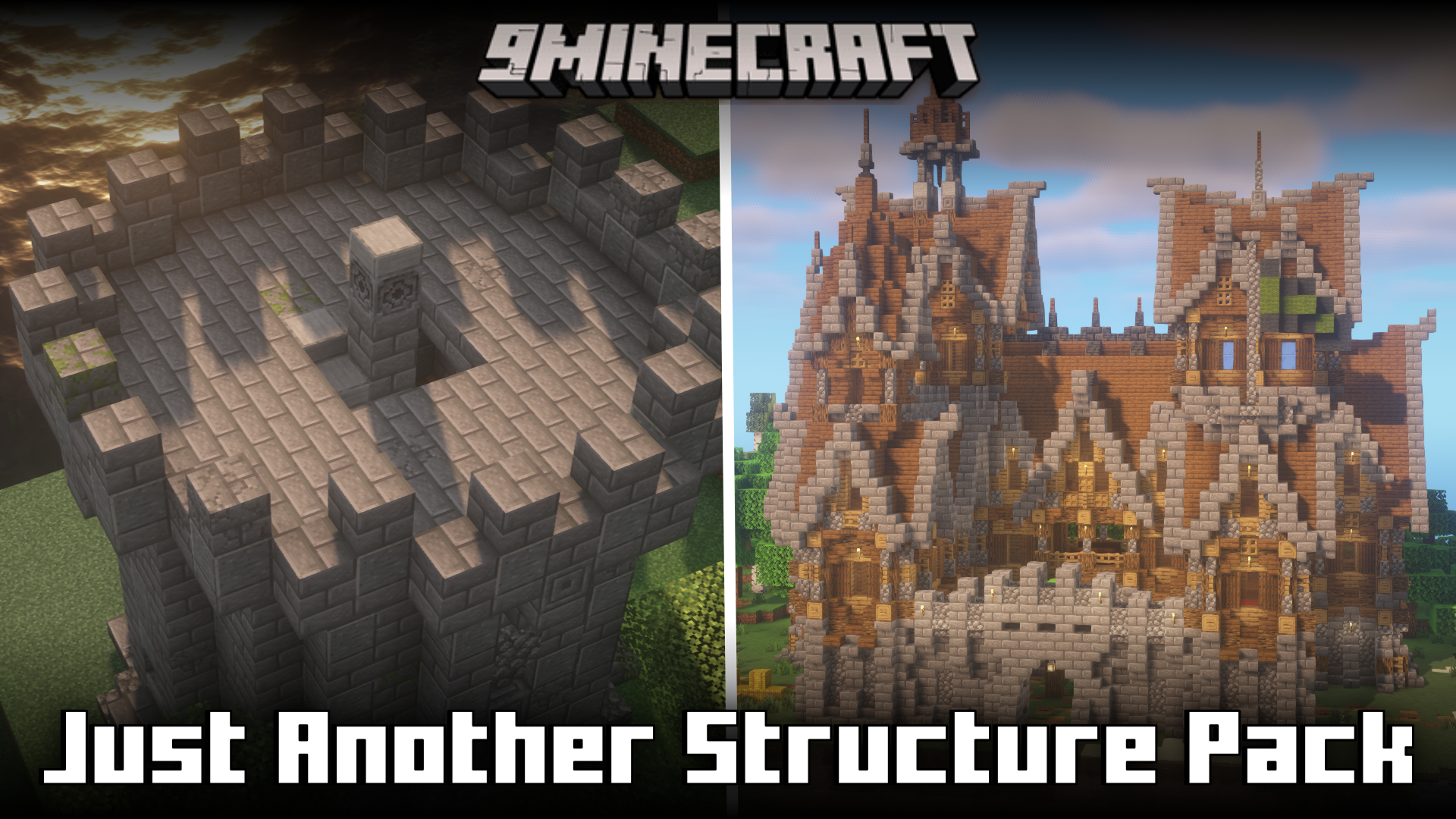 Just Another Structure Pack Mod (1.21.1, 1.20.1) - More Structures 1