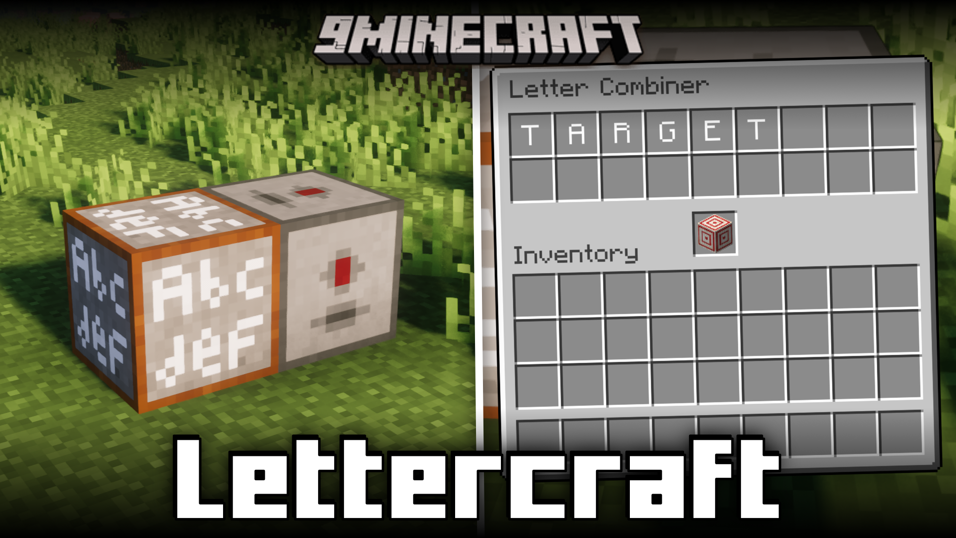 Lettercraft Mod (1.21.1, 1.20.1) - Create Blocks Using Letters 1