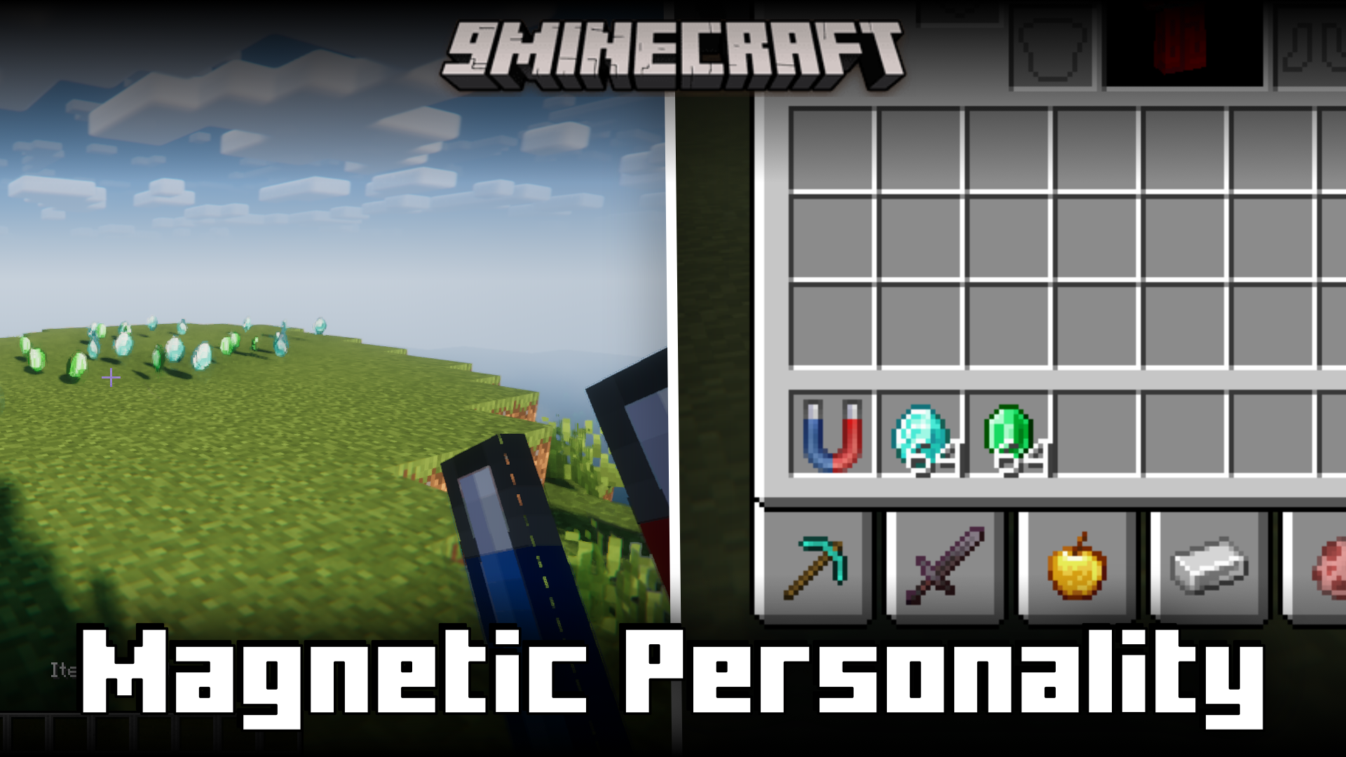 Magnetic Personality Mod (1.20.4, 1.20.1) - Extended Item Collection Radius 1