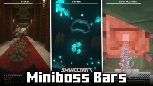 Miniboss Bars Mod (1.20.2, 1.20.1) – Boss Bars For Wardens, Evokers & Ender Guardians Thumbnail