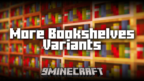 More Bookshelves Variants Mod (1.21.1, 1.20.1) – Bookshelf Wood Variations Thumbnail