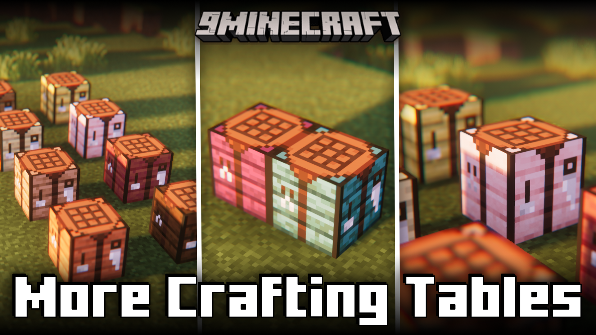 LieOnLion More Crafting Tables Mod (1.21.1, 1.20.1) - Crafting Table Variants 1