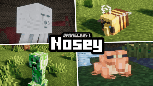 Nosey Mod (1.21.1, 1.20.1) – Mobs With Noses Thumbnail