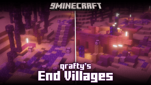 Qrafty’s End Villages Mod (1.21.1, 1.20.1) – Villages In The End Thumbnail