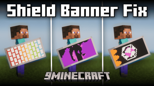 Shield Banner Fix Mod (1.20.4, 1.20.1) – Fixes Shield Banner Inconsistencies Thumbnail