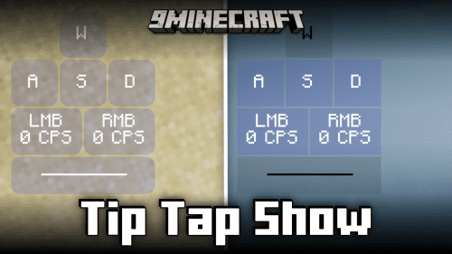 Tip Tap Show Mod (1.21.1, 1.20.1) – In-Game Keystroke Viewer Thumbnail