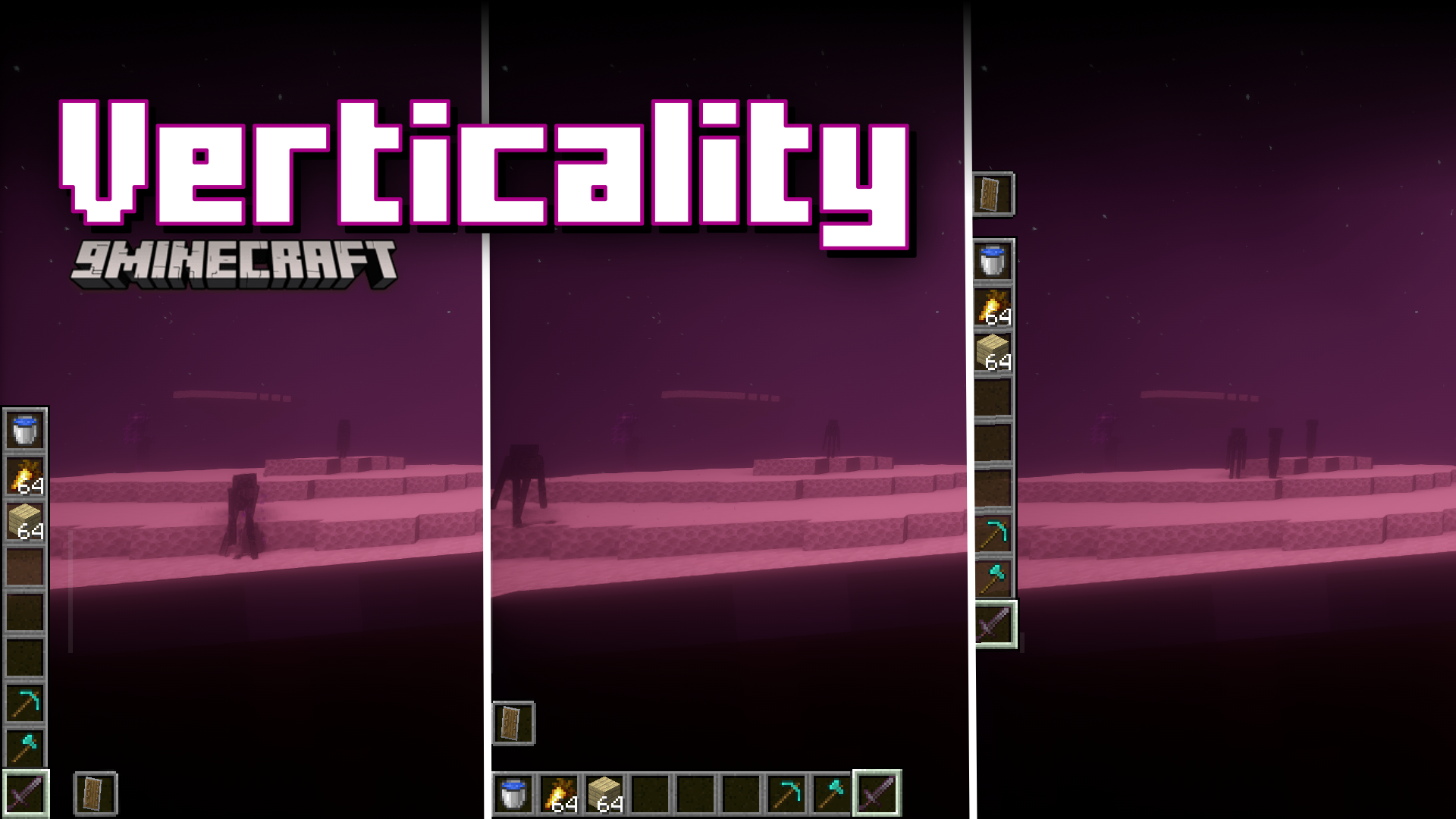 Verticality Mod (1.20.4, 1.20.1) - Customizable Hotbar Placement 1