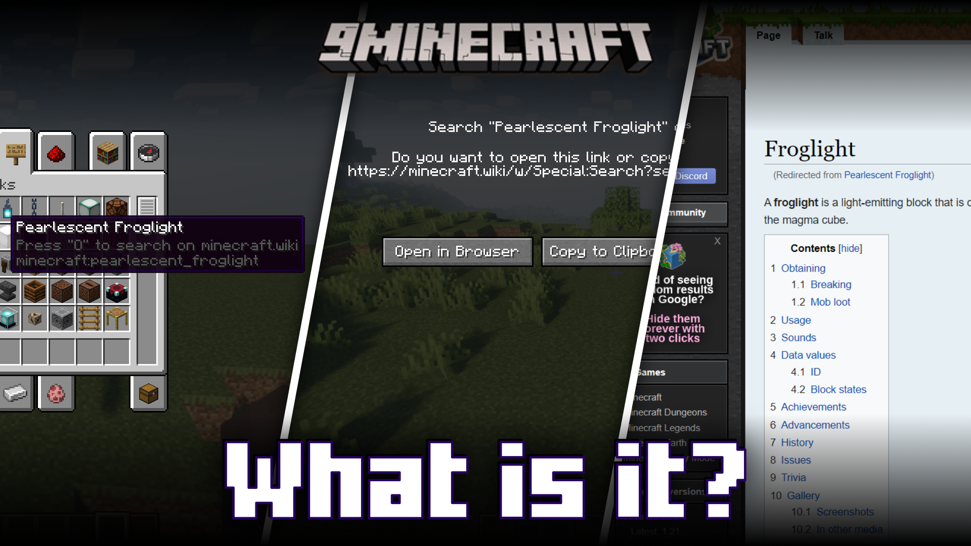 What Is It? Mod (1.21.1, 1.20.1) - Search Any Item From The Game On The Minecraft Wiki 1