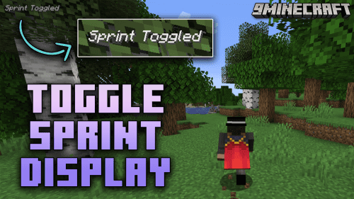 Toggle Sprint Display Mod (1.21.1, 1.20.1) – Keep Track Of Your Sprint Thumbnail