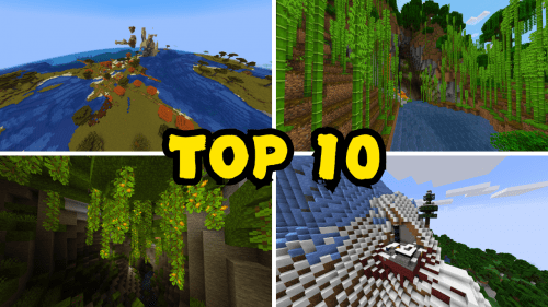 Top 10 Awesome Spawn Seeds For Minecraft (1.21.1, 1.21) – Java Edition Thumbnail