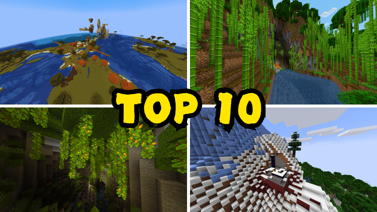 Top 10 Awesome Spawn Seeds For Minecraft (1.21.1, 1.21) - Java Edition 1