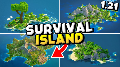 Top 20 Survival Island Seeds For Minecraft (1.21.1, 1.21) – Bedrock Edition Thumbnail